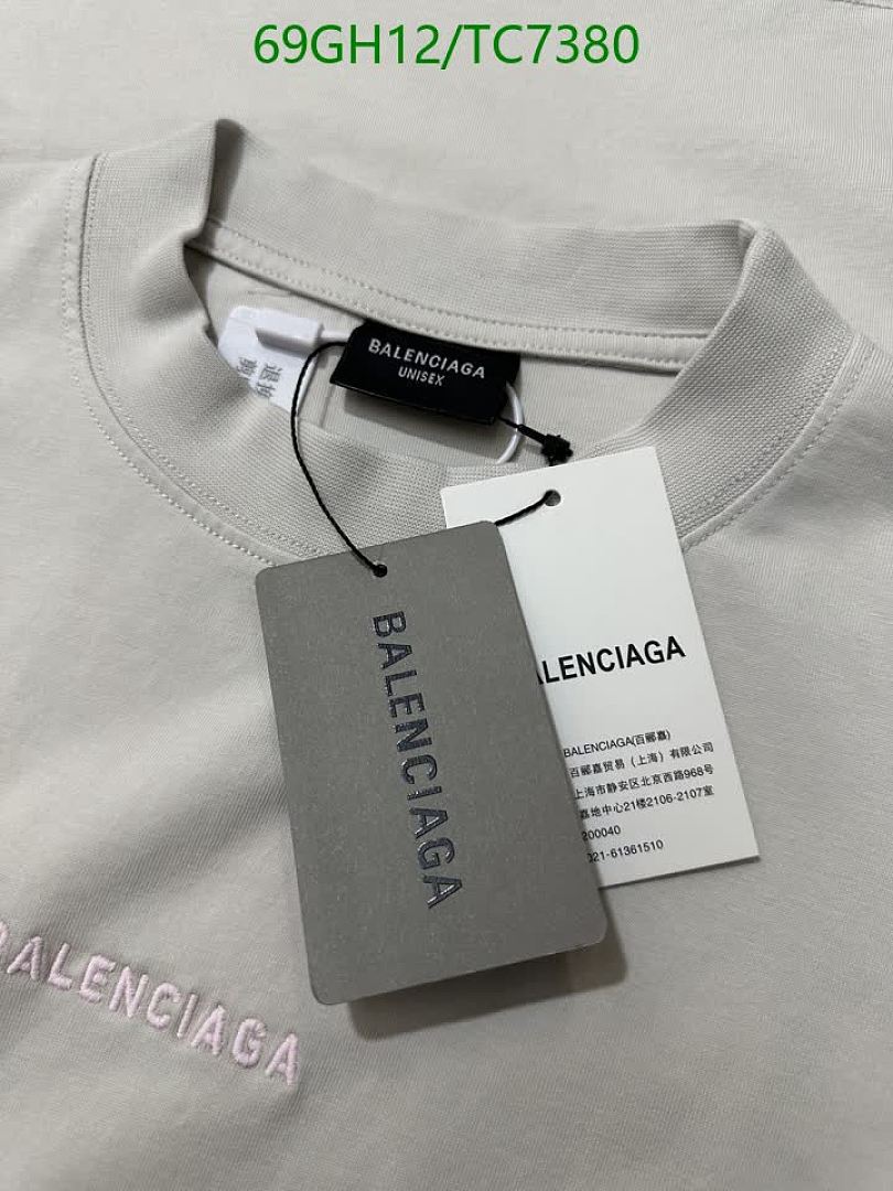 Balenciaga-Clothing Code: TC7380 $: 69USD