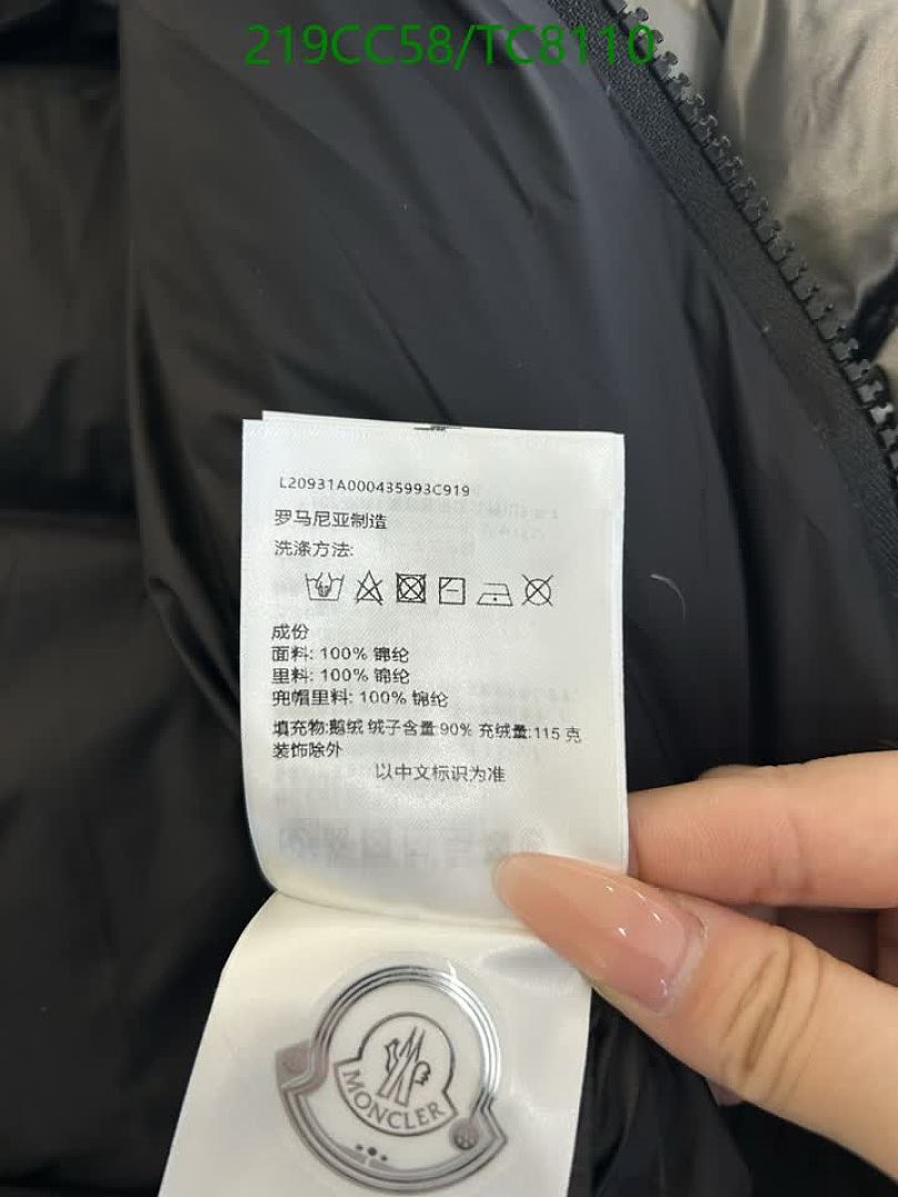 Moncler-Down Jackets(Women) Code: TC8110 $: 219USD