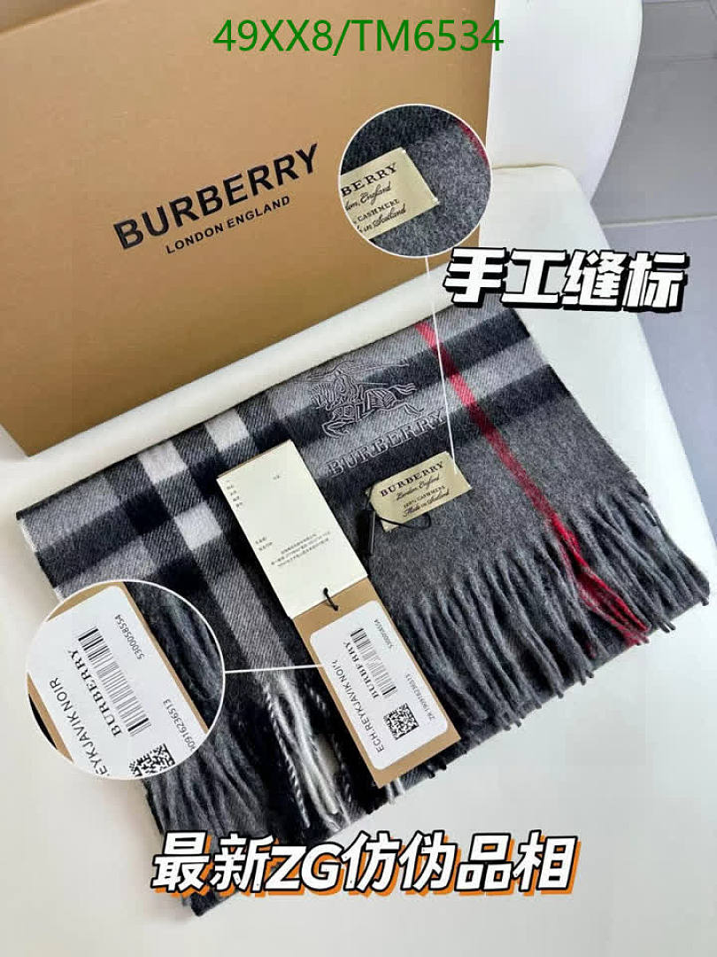 Burberry-Scarves Code: TM6534 $: 49USD