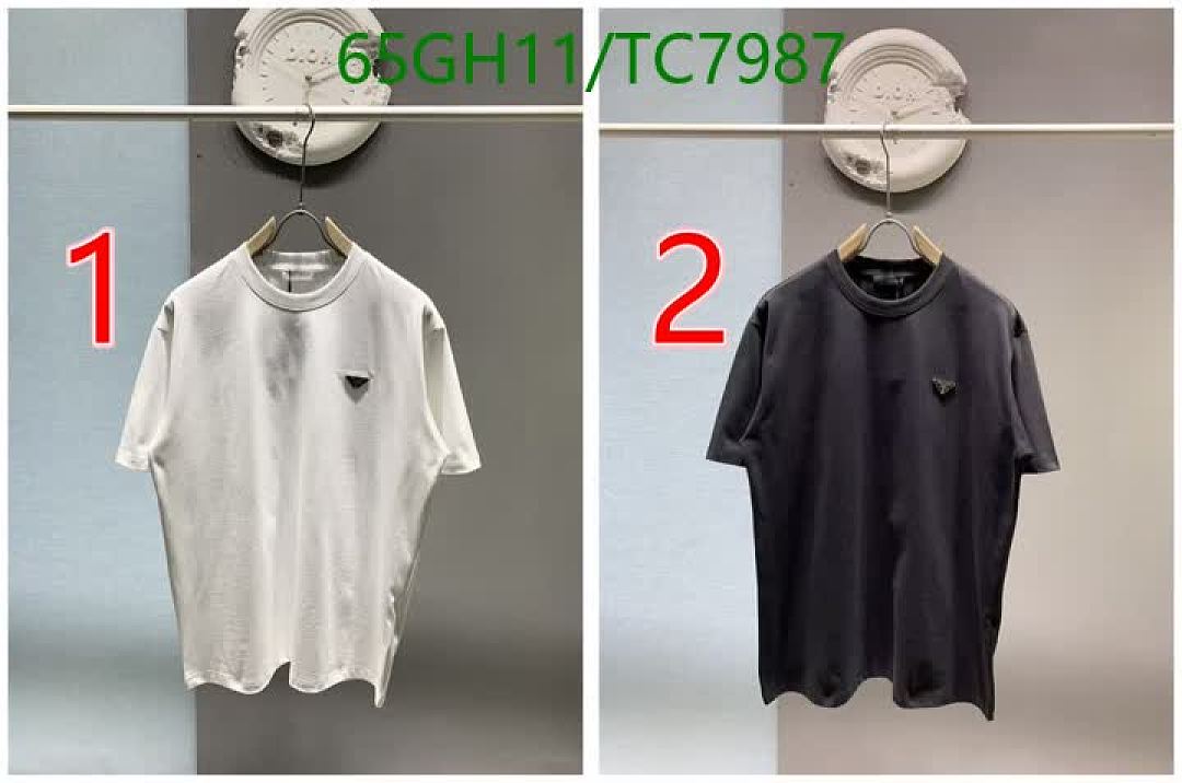 Prada-Clothing Code: TC7987 $: 65USD
