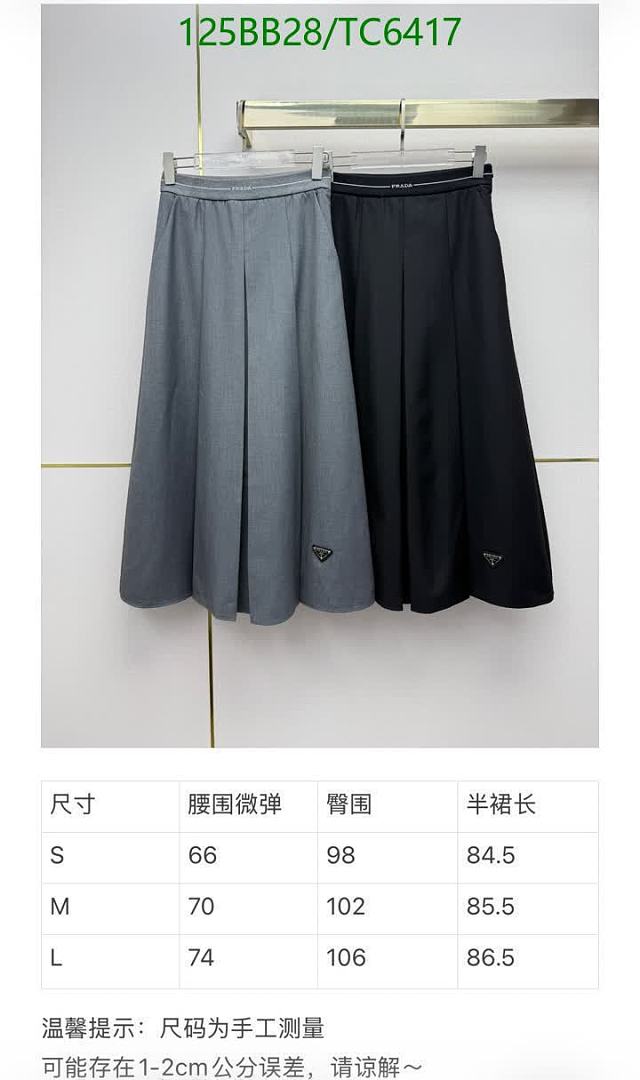 Prada-Clothing Code: TC6417 $: 125USD