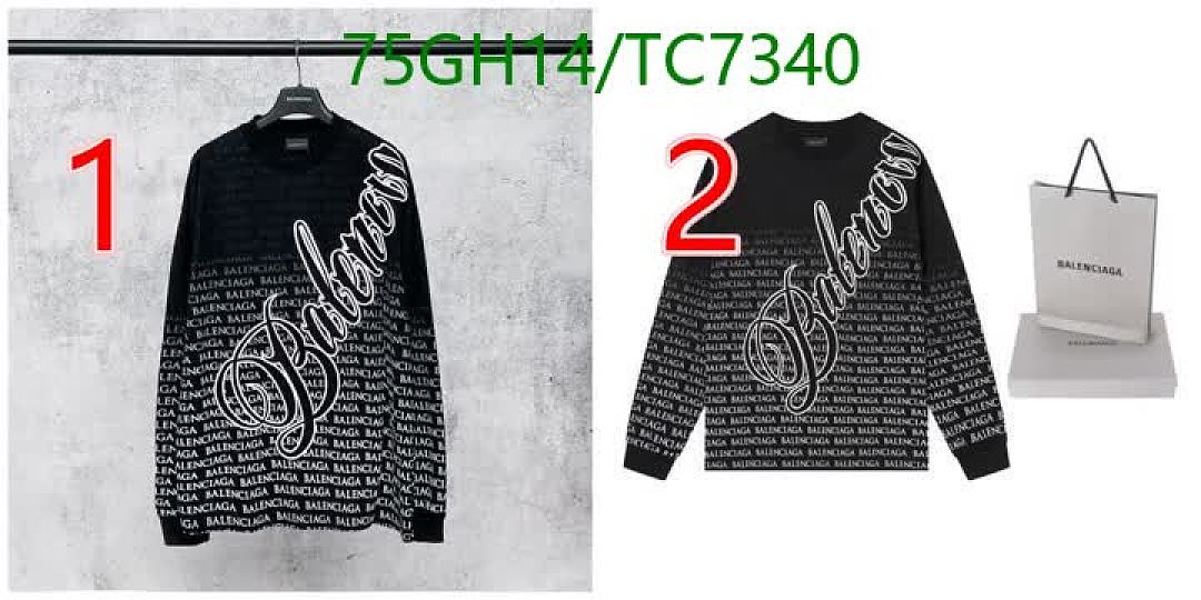 Balenciaga-Clothing Code: TC7340 $: 75USD