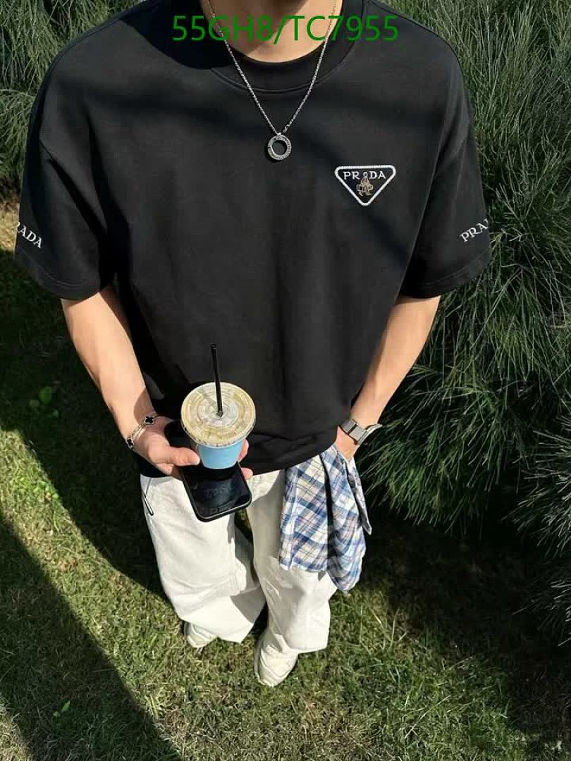 Prada-Clothing Code: TC7955 $: 55USD