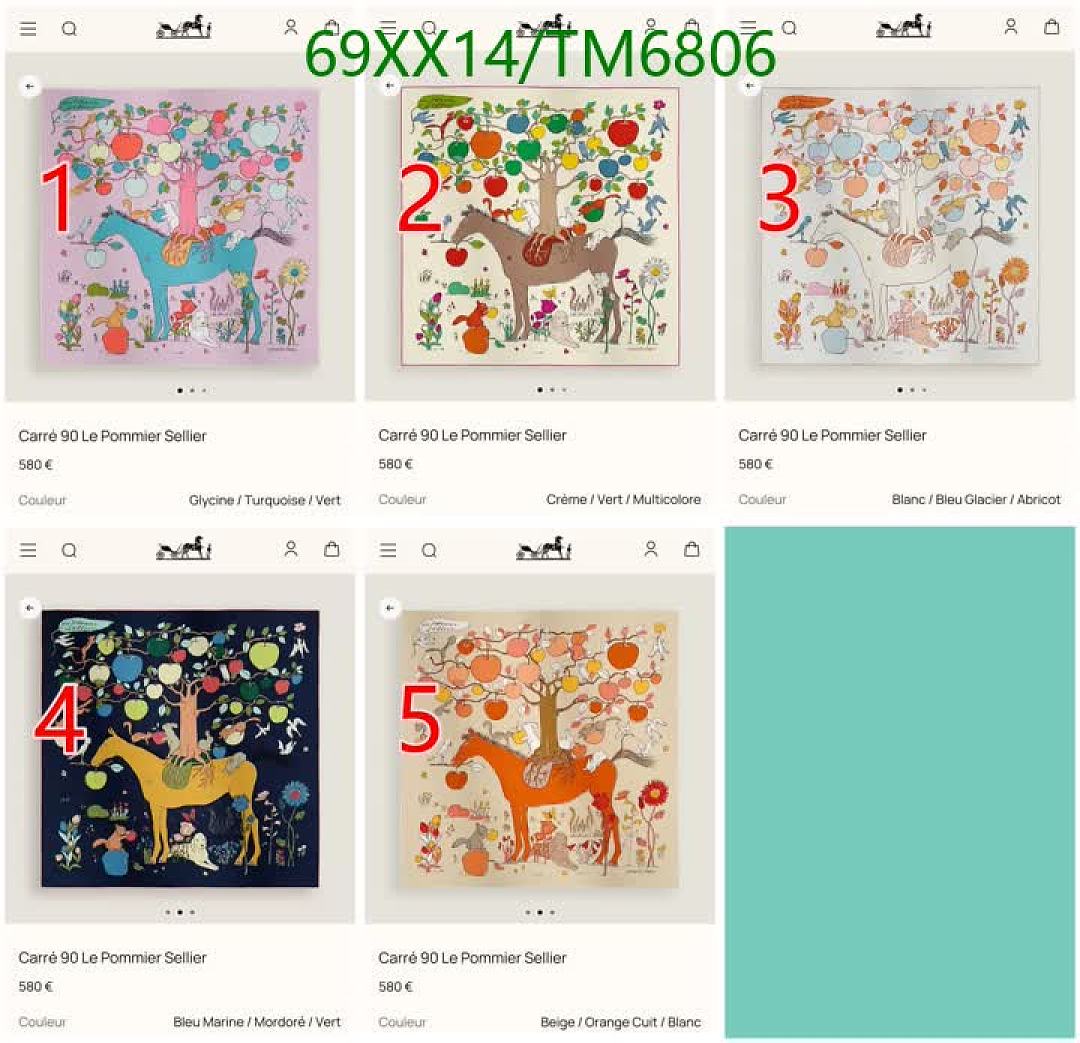 Hermes-Scarves Code: TM6806 $: 69USD