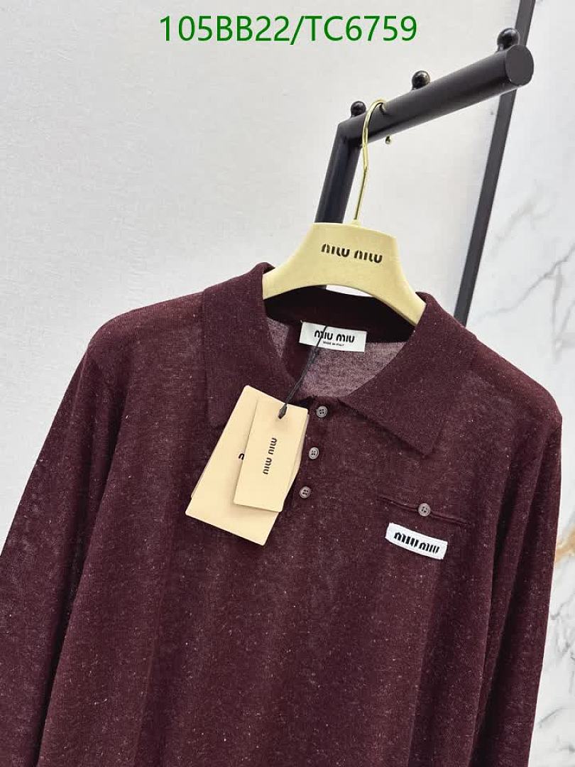 Miu Miu-Clothing Code: TC6759 $: 105USD