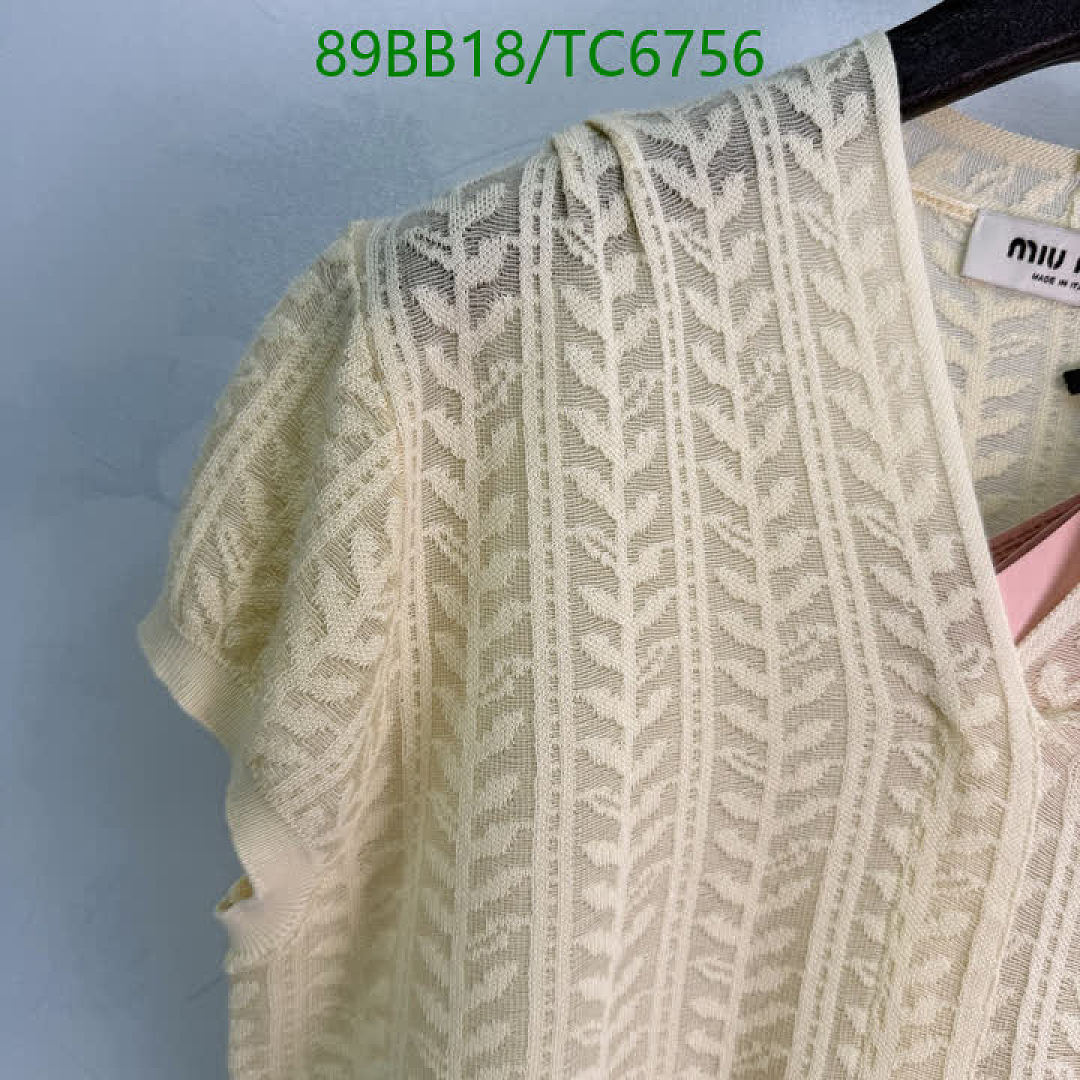 Miu Miu-Clothing Code: TC6756 $: 89USD