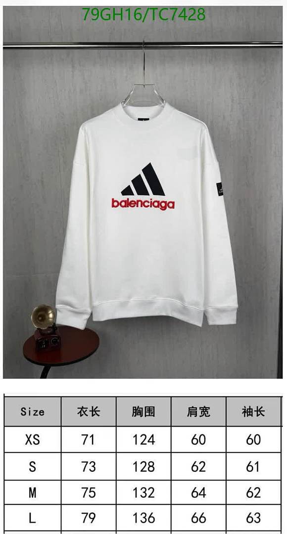 Balenciaga-Clothing Code: TC7428 $: 79USD