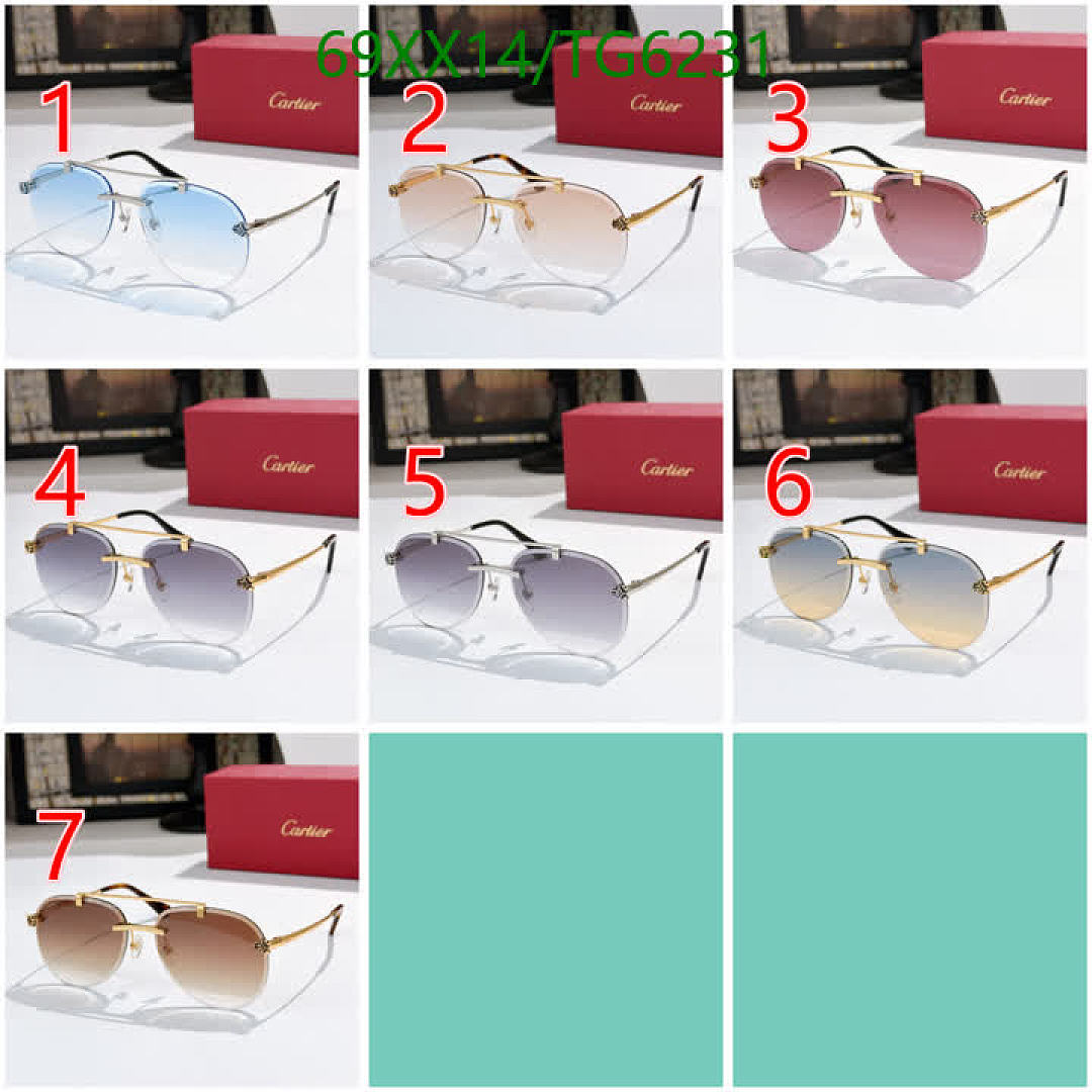 Cartier-Glasses Code: TG6231 $: 69USD