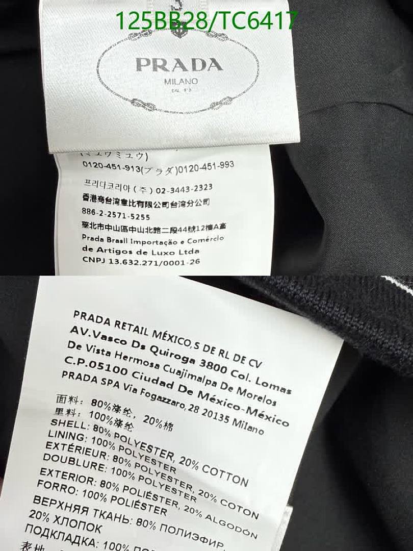 Prada-Clothing Code: TC6417 $: 125USD