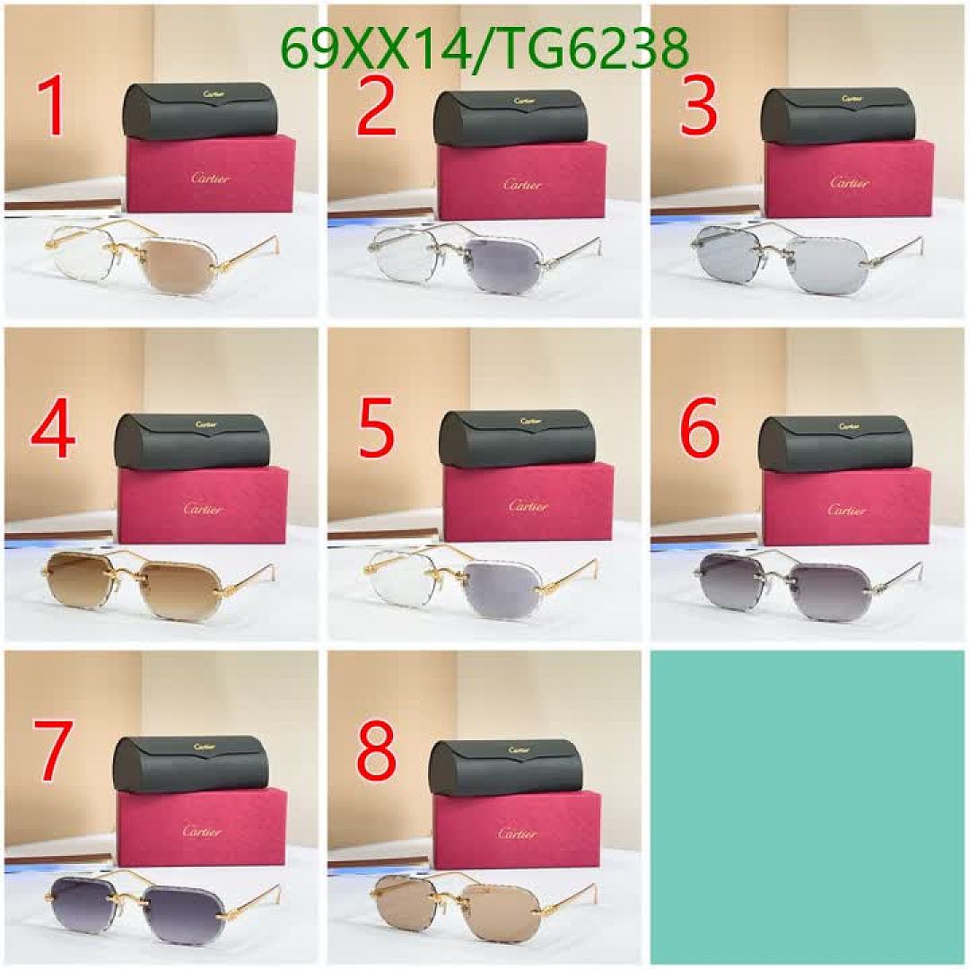 Cartier-Glasses Code: TG6238 $: 69USD