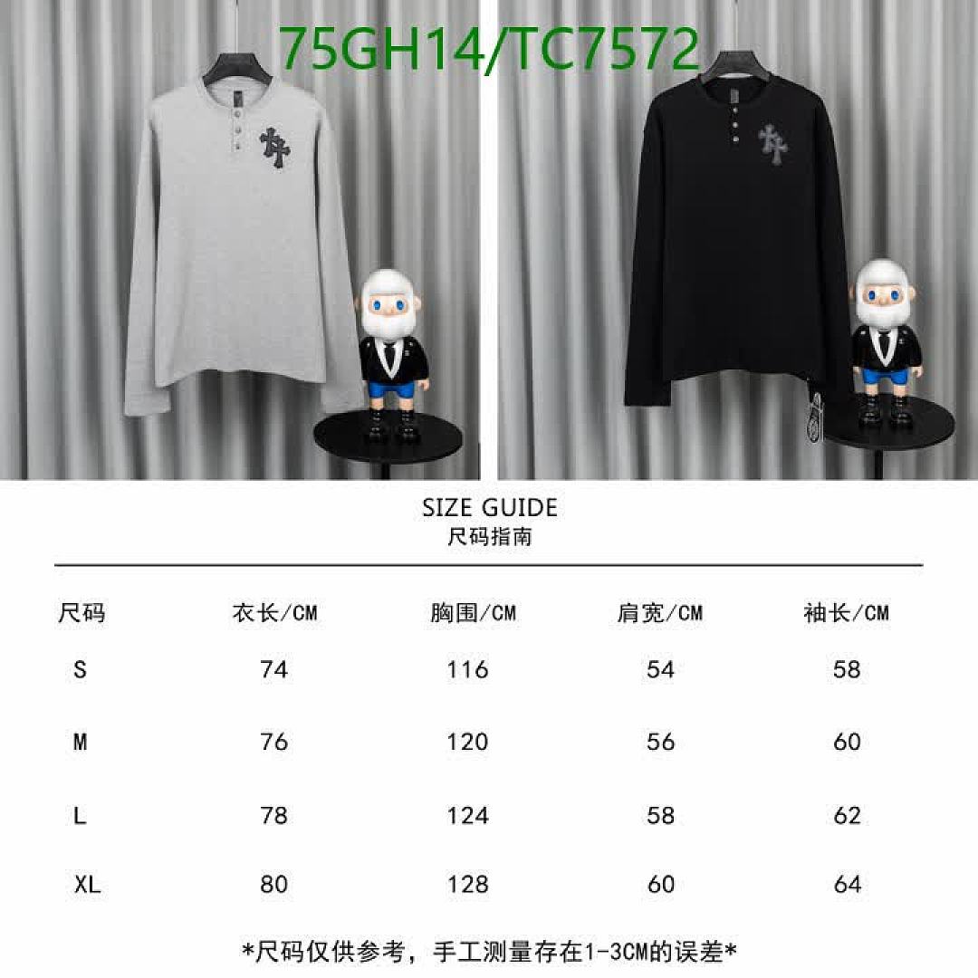 Chrome Hearts-Clothing Code: TC7572 $: 75USD