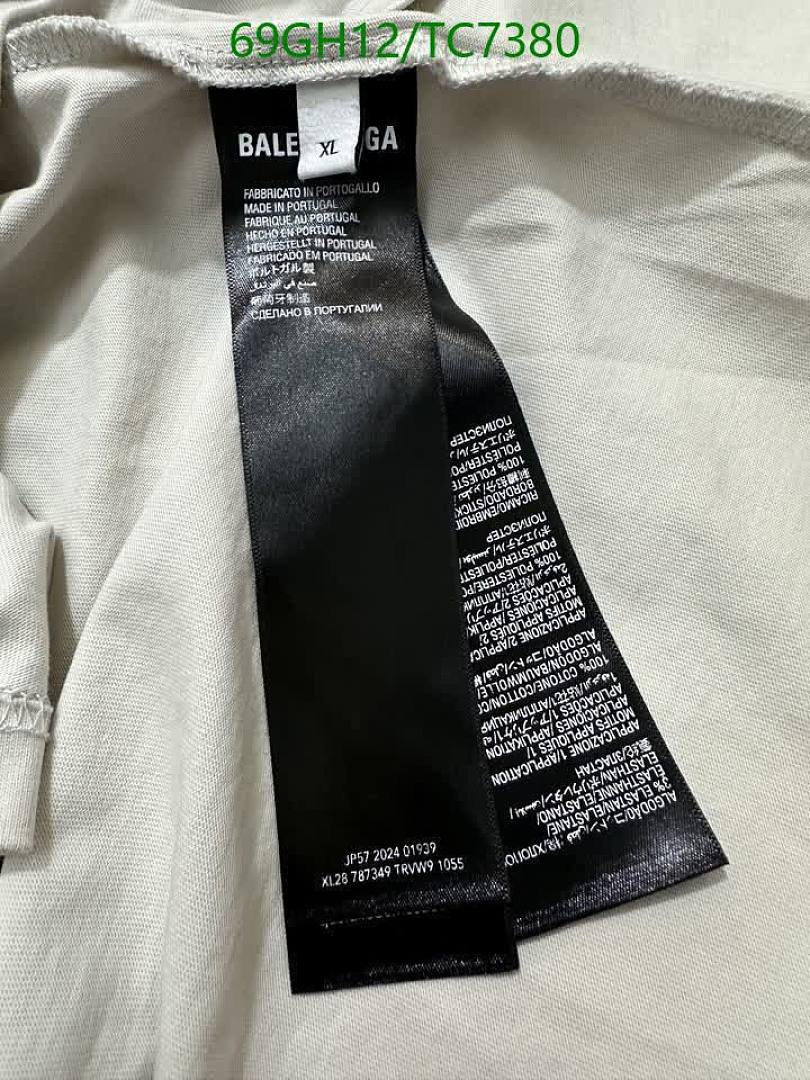 Balenciaga-Clothing Code: TC7380 $: 69USD