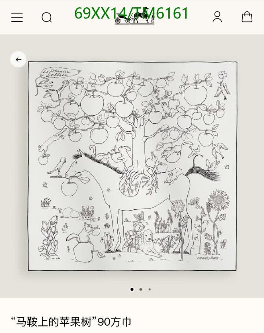 Hermes-Scarves Code: TM6161 $: 69USD