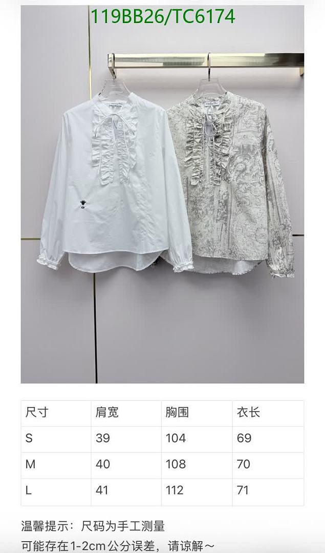 Dior-Clothing Code: TC6174 $: 119USD