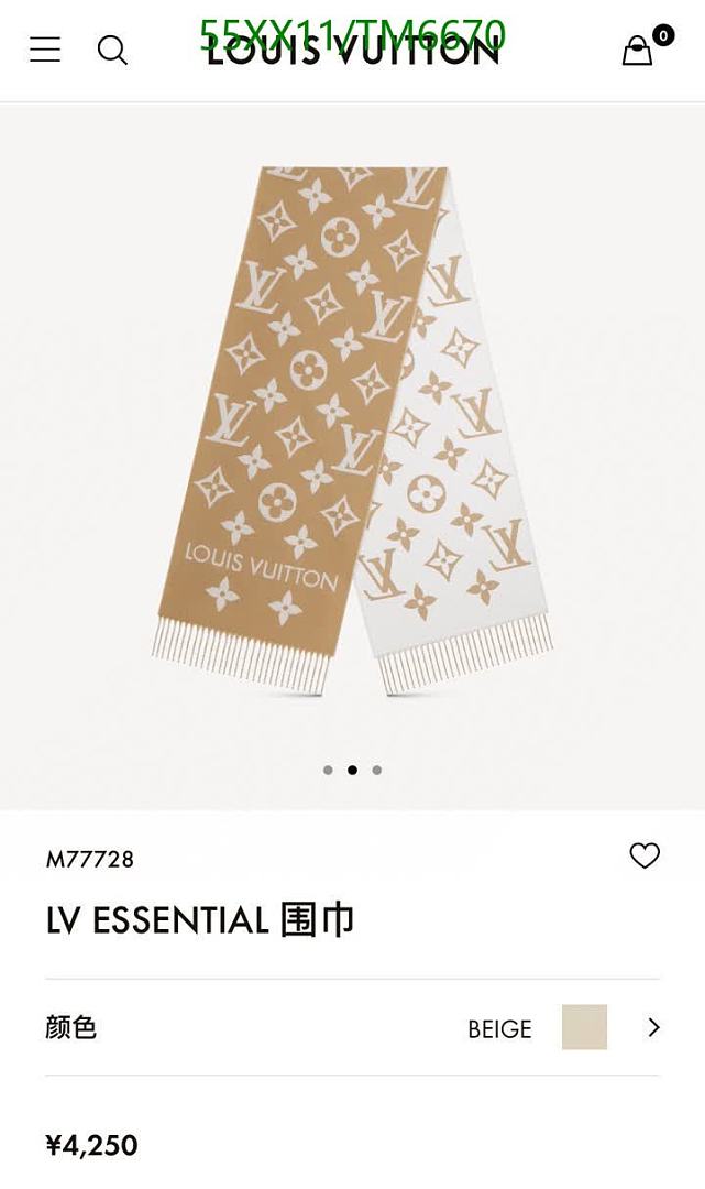 LV-Scarves Code: TM6670 $: 55USD