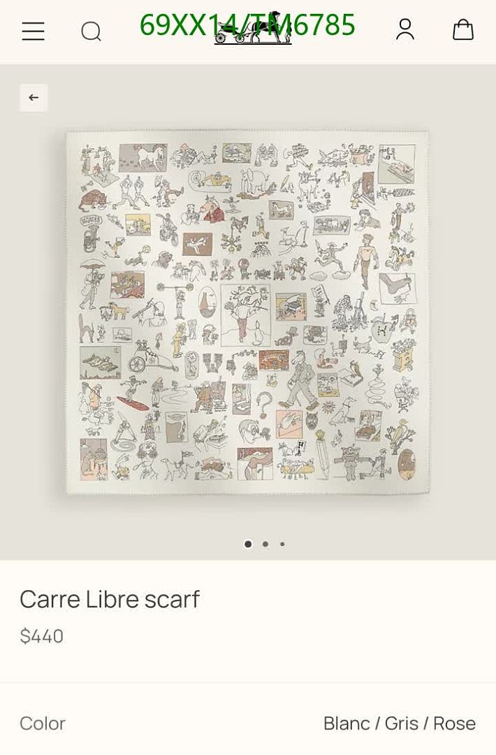 Hermes-Scarves Code: TM6785 $: 69USD