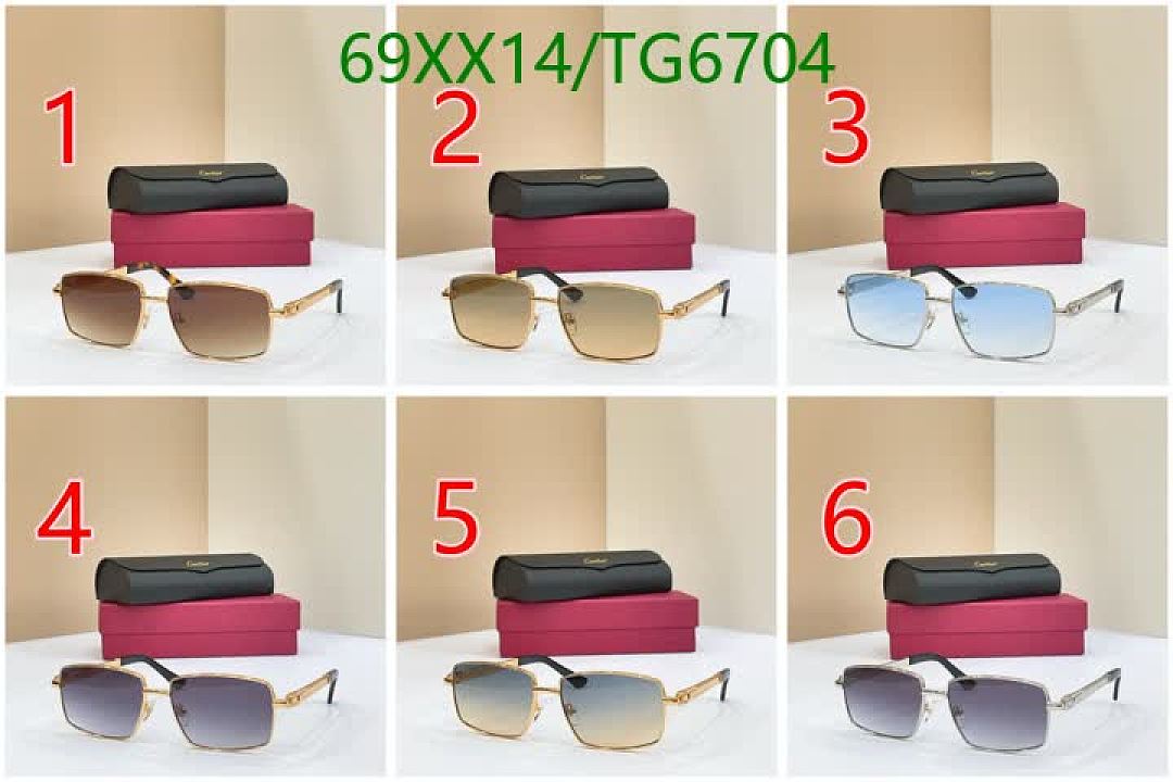 Cartier-Glasses Code: TG6704 $: 69USD