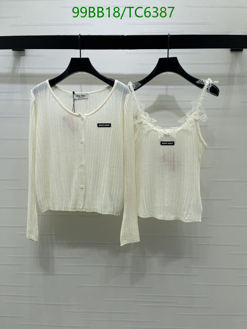 Miu Miu-Clothing Code: TC6387 $: 99USD