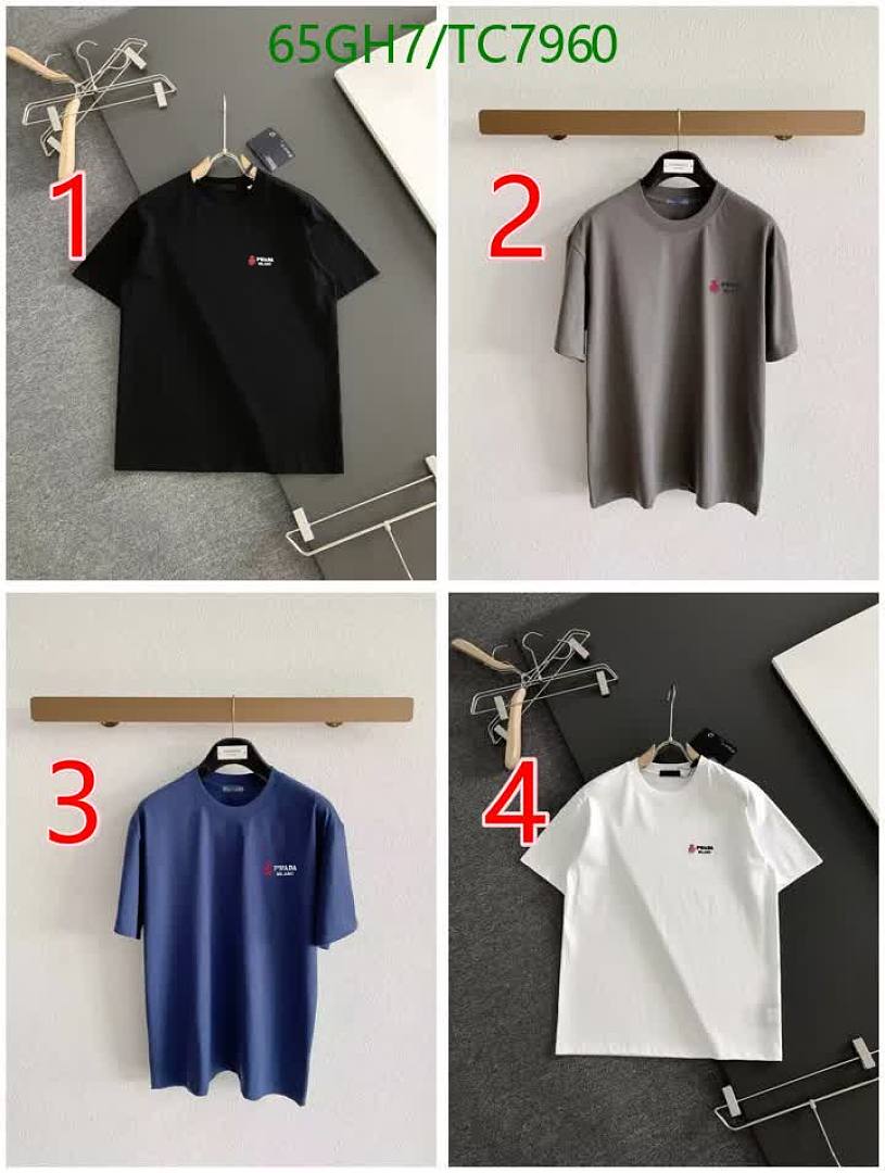 Prada-Clothing Code: TC7960 $: 65USD