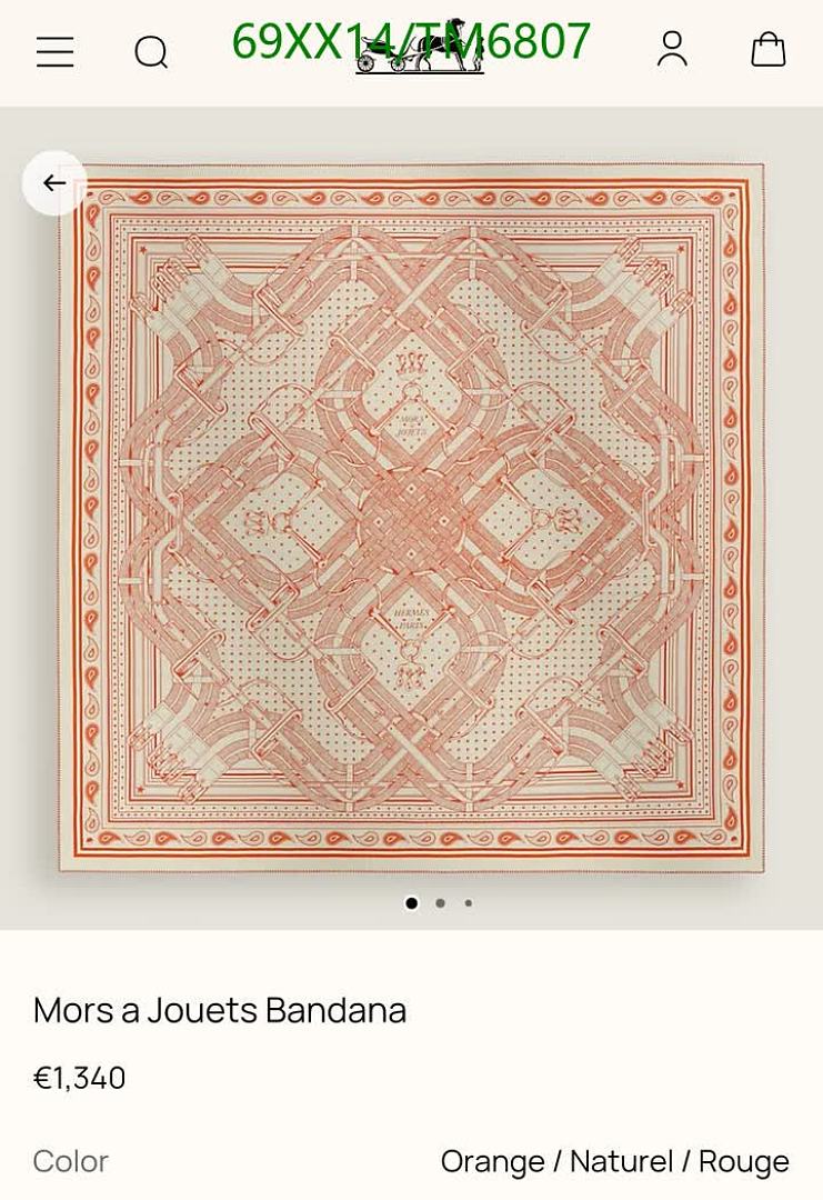 Hermes-Scarves Code: TM6807 $: 69USD