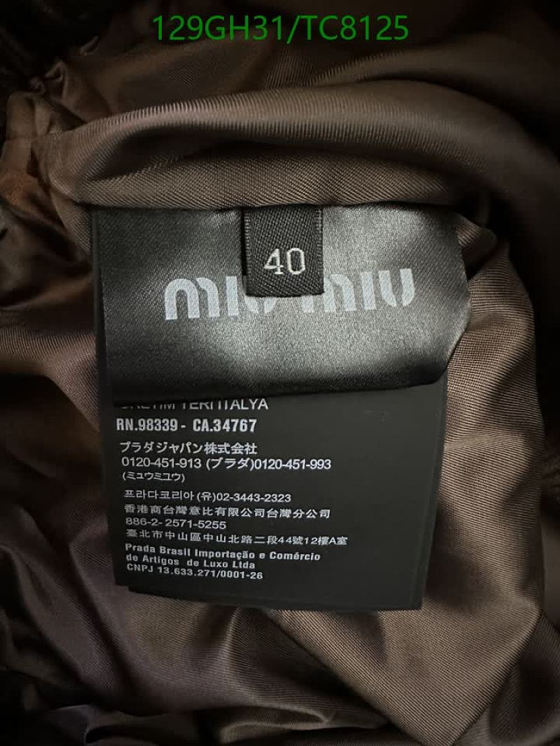 Miu Miu-Clothing Code: TC8125 $: 129USD
