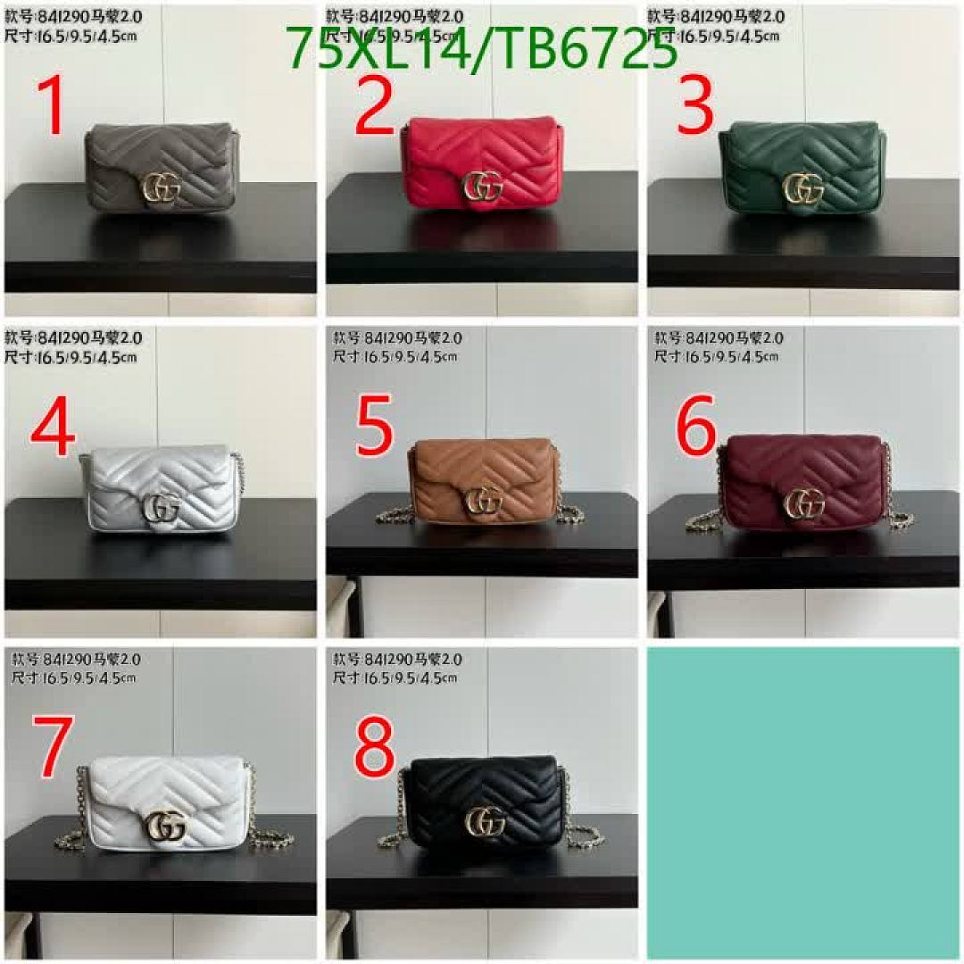 Gucci-Bags(4A) Code: TB6725 $: 75USD