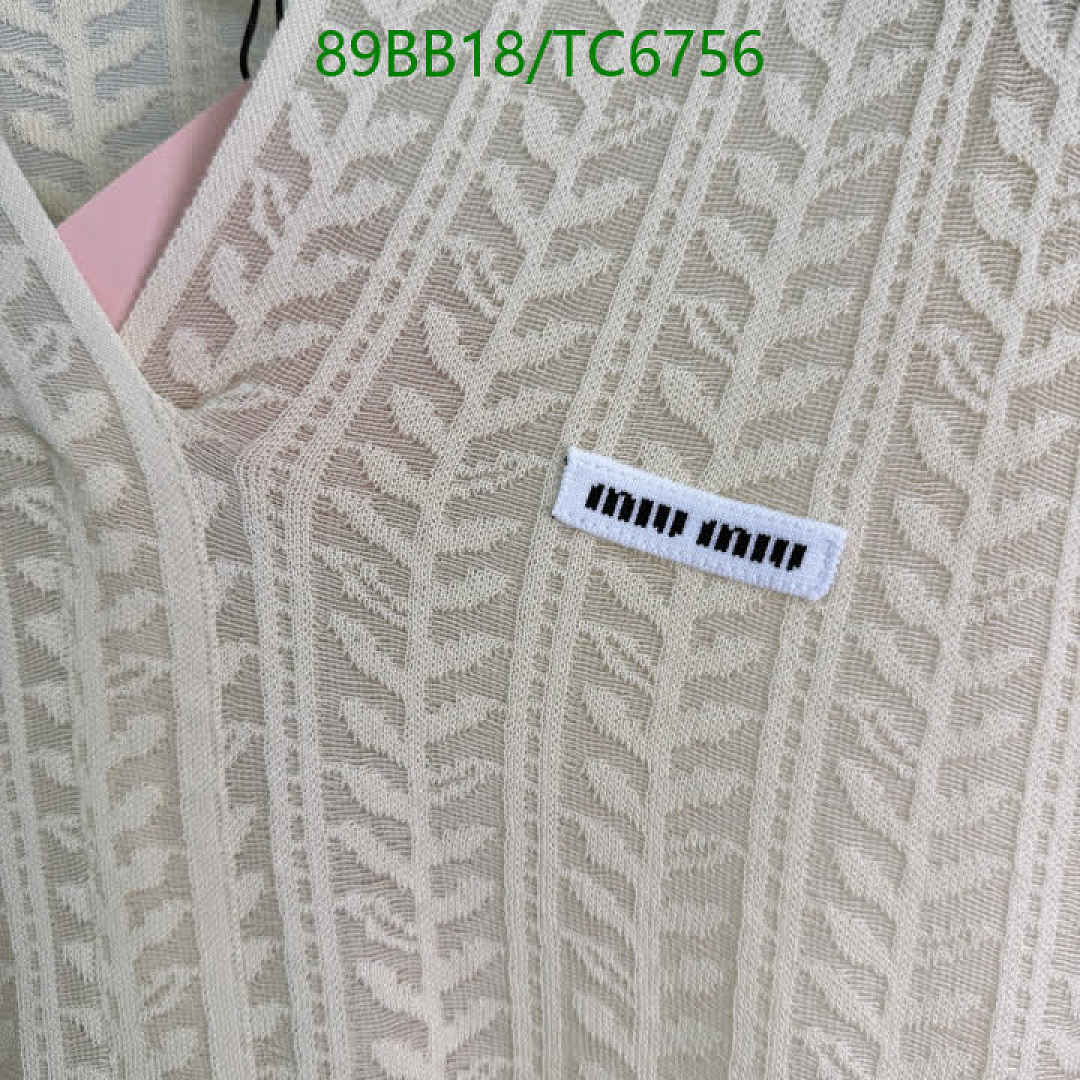 Miu Miu-Clothing Code: TC6756 $: 89USD