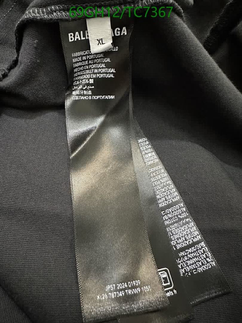 Balenciaga-Clothing Code: TC7367 $: 69USD