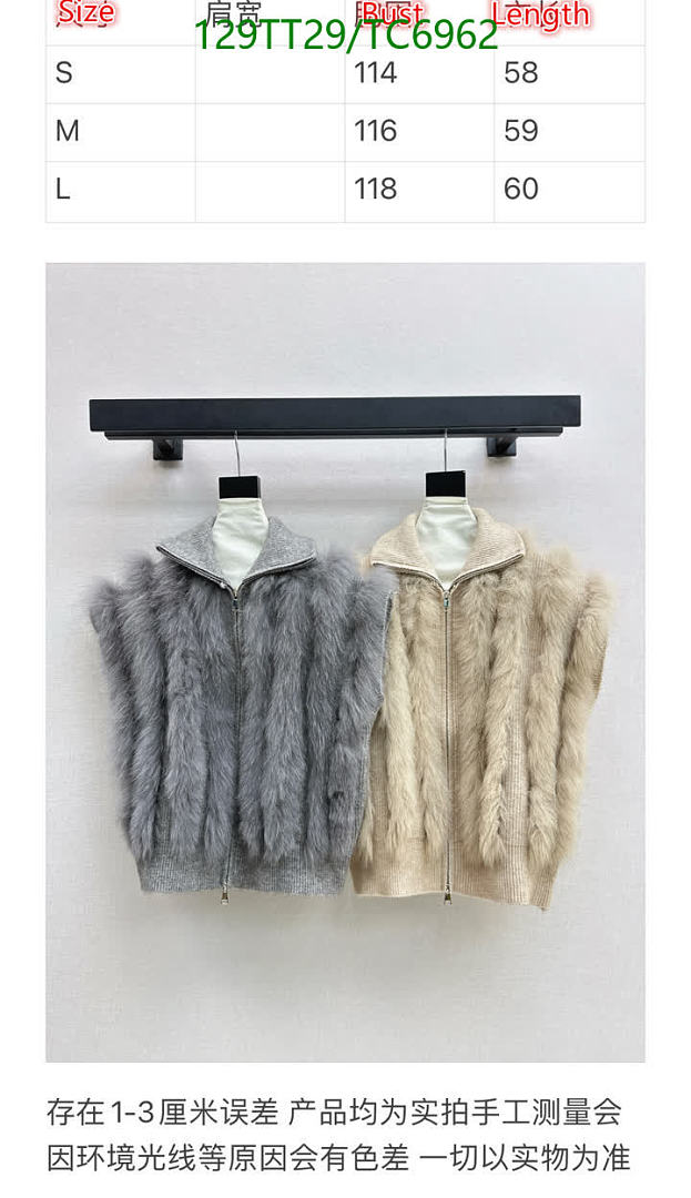 Fendi-Down Jackets(Women) Code: TC6962 $: 129USD
