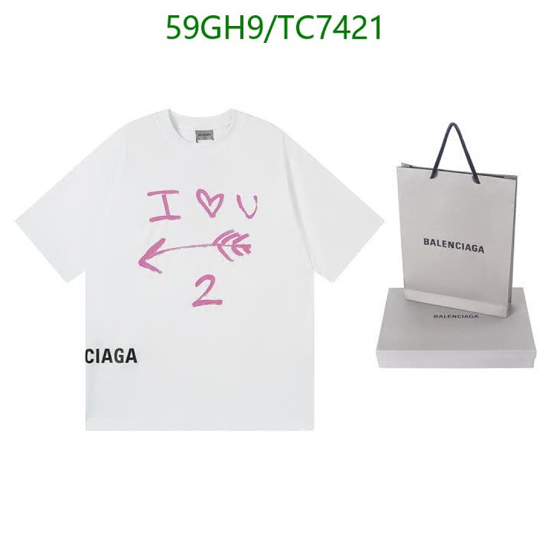 Balenciaga-Clothing Code: TC7421 $: 59USD