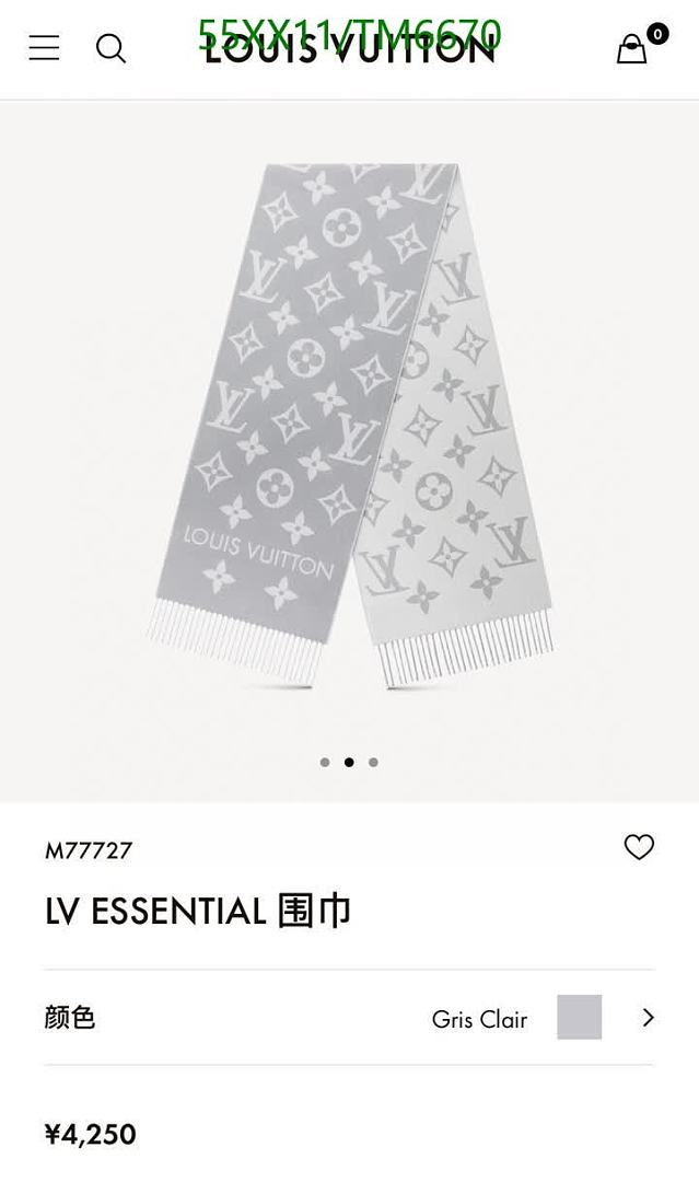 LV-Scarves Code: TM6670 $: 55USD