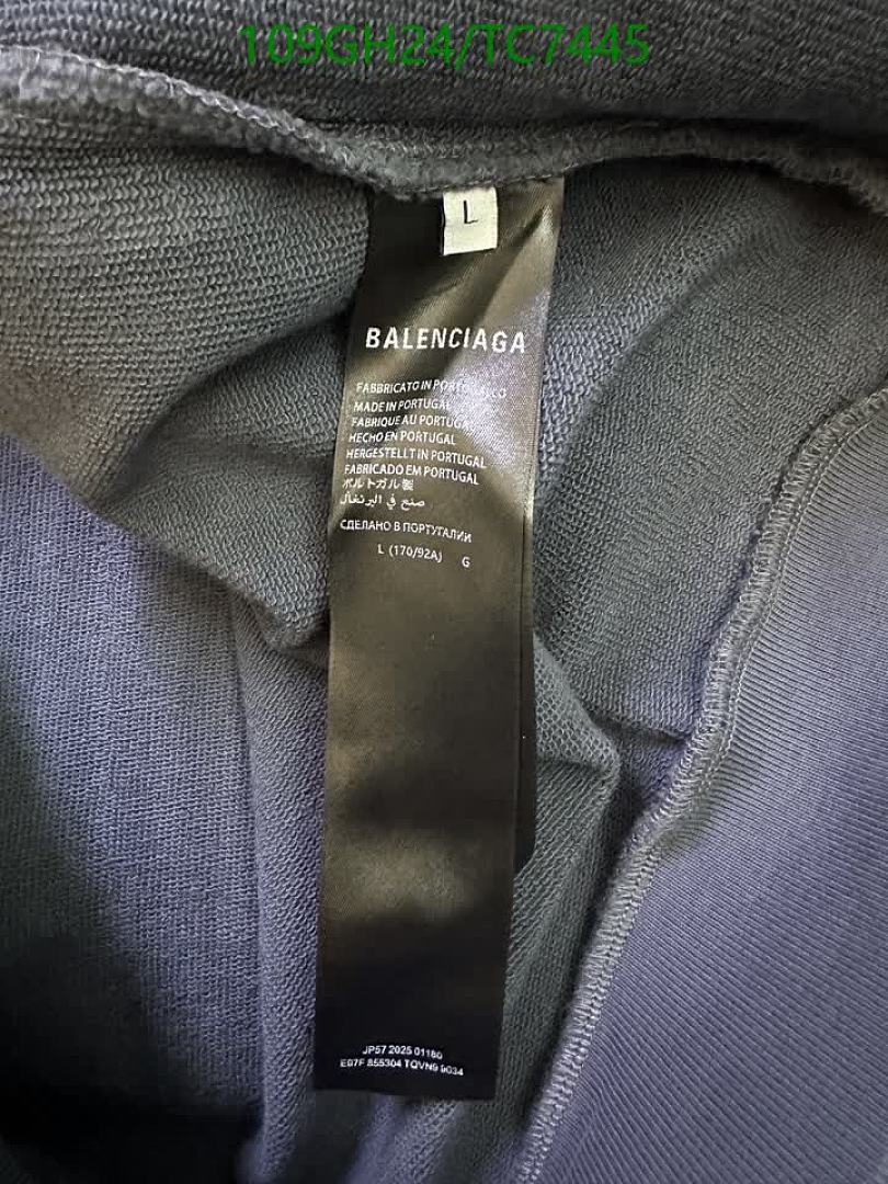 Balenciaga-Clothing Code: TC7445 $: 109USD