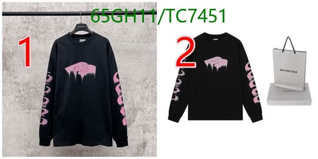 Balenciaga-Clothing Code: TC7451 $: 65USD