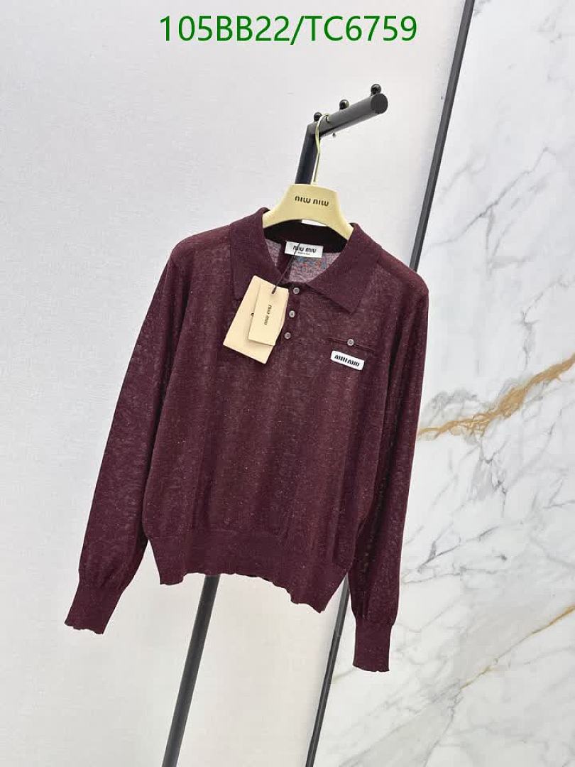 Miu Miu-Clothing Code: TC6759 $: 105USD