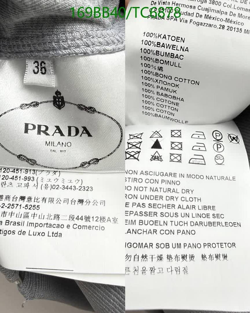 Prada-Clothing Code: TC6878 $: 169USD