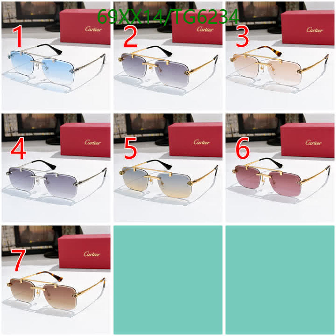 Cartier-Glasses Code: TG6234 $: 69USD