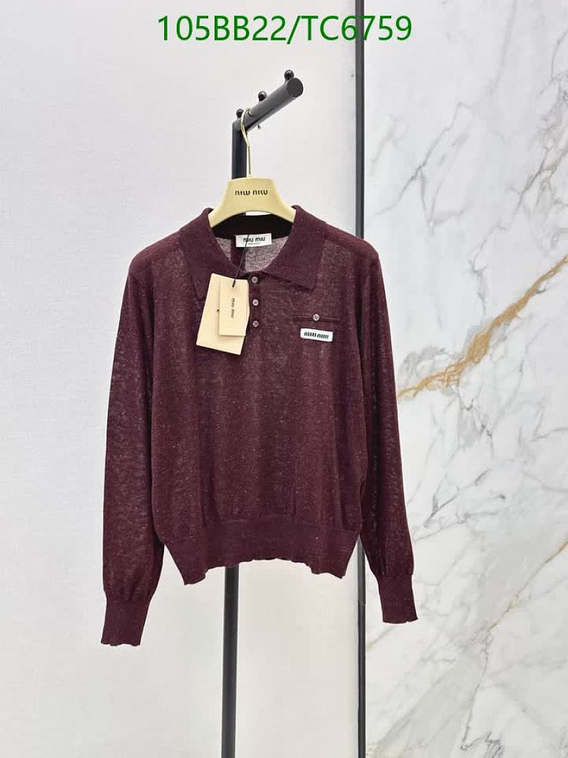 Miu Miu-Clothing Code: TC6759 $: 105USD