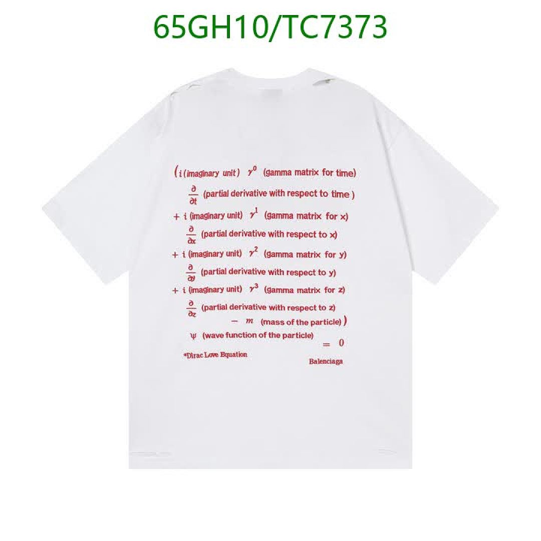 Balenciaga-Clothing Code: TC7373 $: 65USD