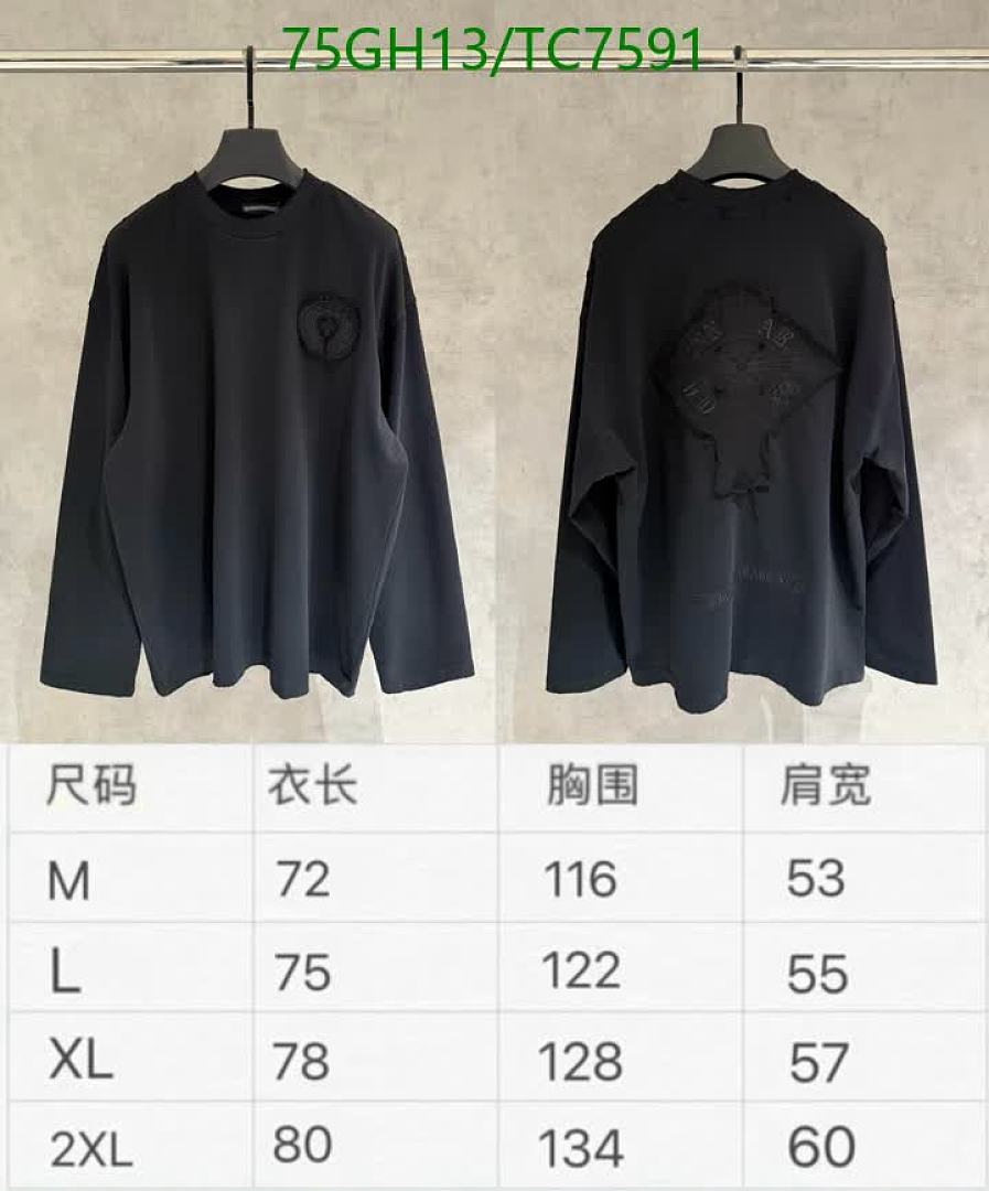 Chrome Hearts-Clothing Code: TC7591 $: 75USD