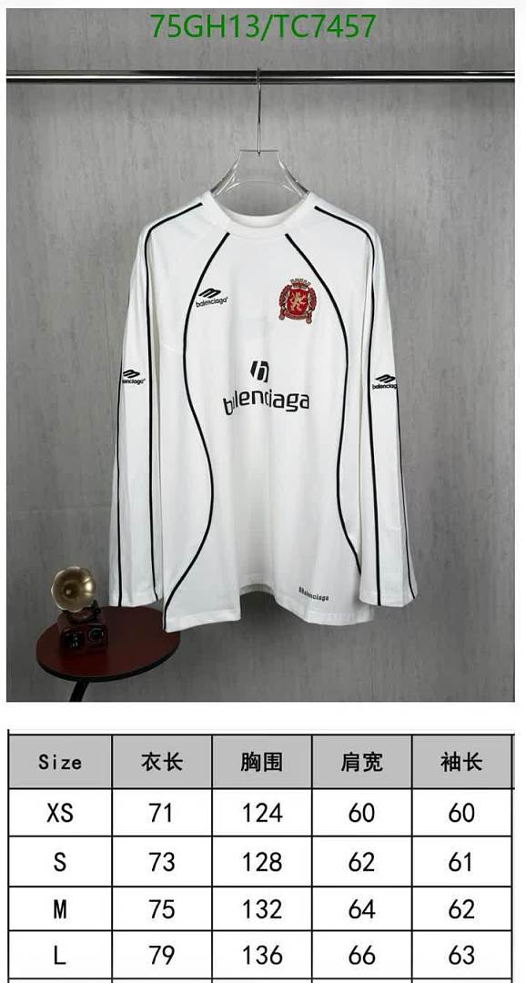 Balenciaga-Clothing Code: TC7457 $: 75USD