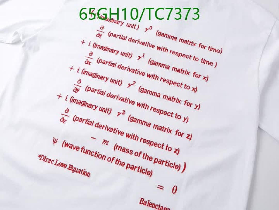 Balenciaga-Clothing Code: TC7373 $: 65USD