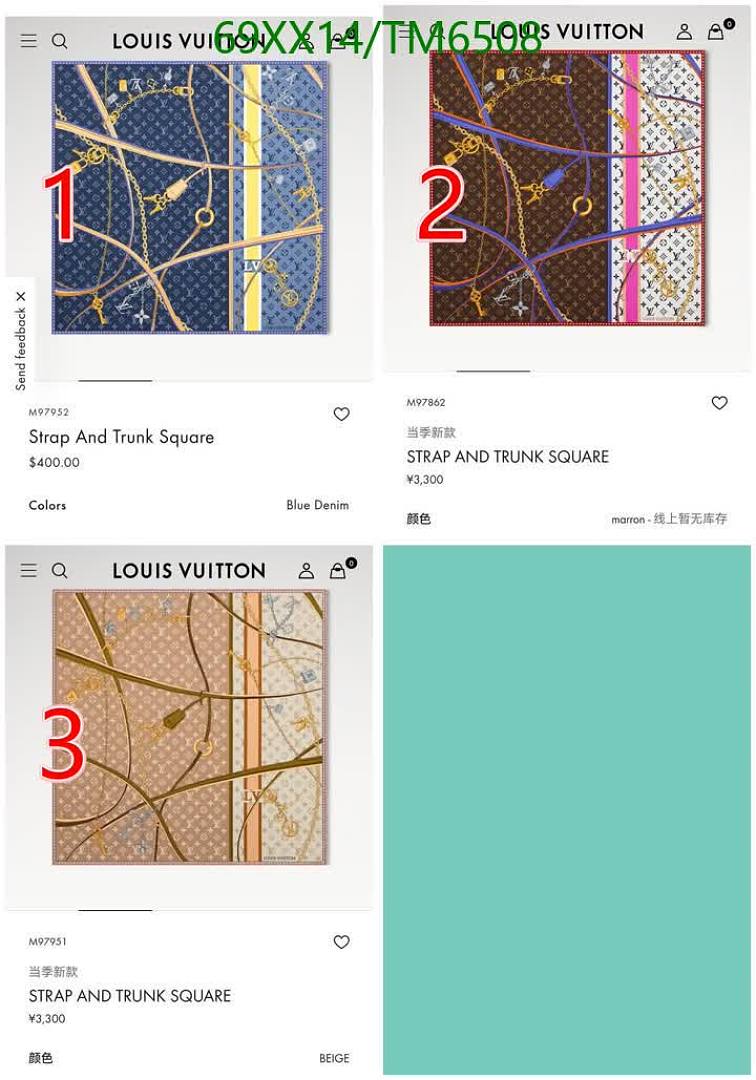 LV-Scarves Code: TM6508 $: 69USD