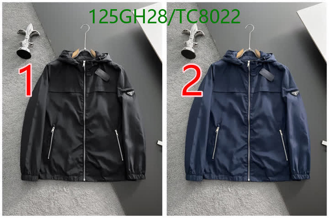 Prada-Clothing Code: TC8022 $: 125USD