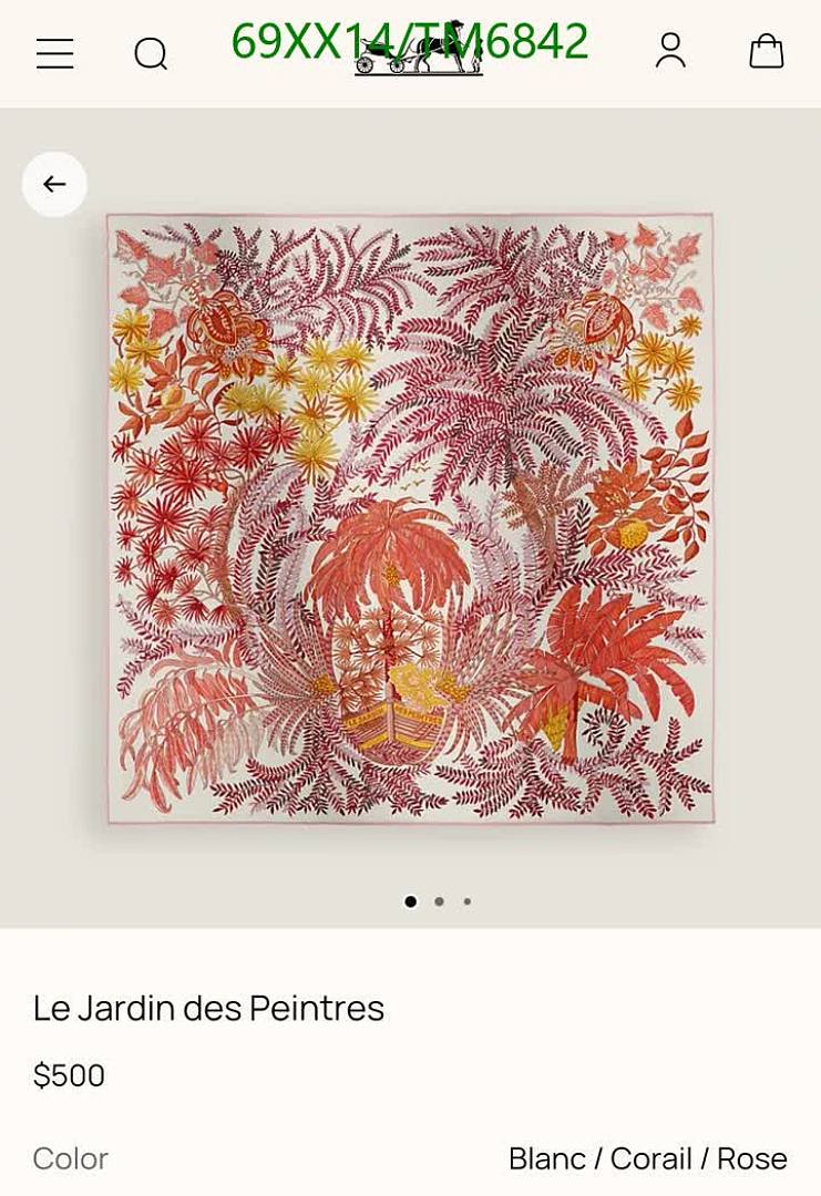 Hermes-Scarves Code: TM6842 $: 69USD