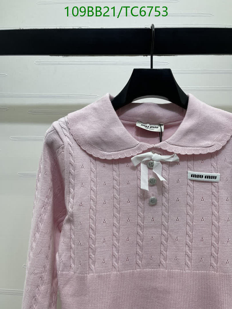 Miu Miu-Clothing Code: TC6753 $: 109USD