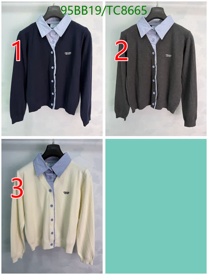 Prada-Clothing Code: TC8665 $: 95USD