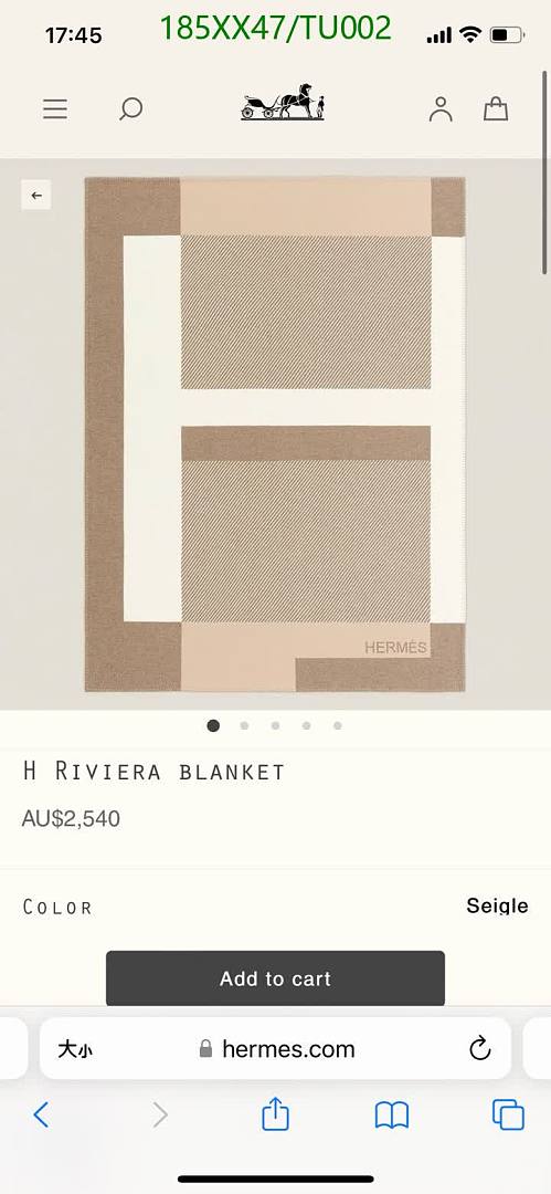 Hermes-Home & Lifestyle Code: TU002