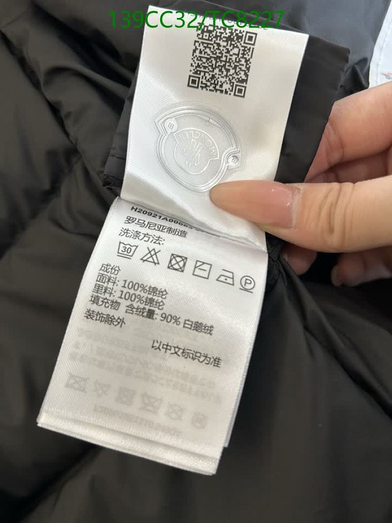 Moncler-Down Jackets(Women) Code: TC8227 $: 139USD