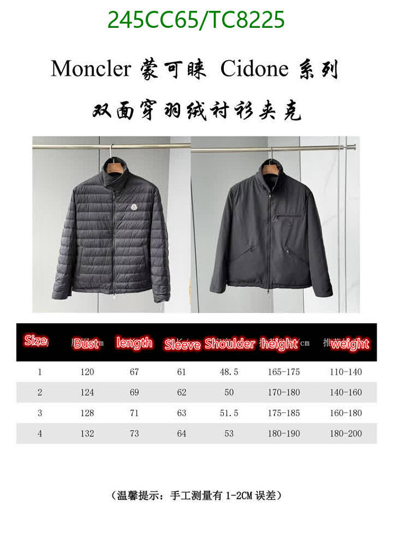 Moncler-Down Jackets(Men) Code: TC8225 $: 245USD