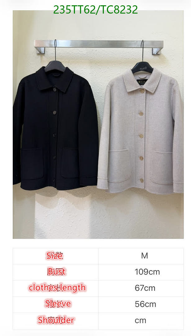 Loro Piana-Down Jackets(Women) Code: TC8232 $: 235USD